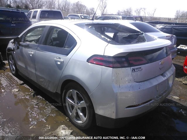 1G1RA6E48DU149198 - 2013 CHEVROLET VOLT GRAY photo 3