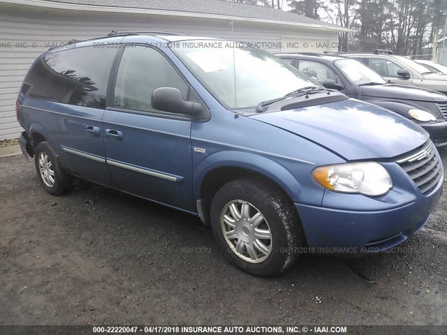 2C4GP54LX5R347649 - 2005 CHRYSLER TOWN & COUNTRY TOURING BLUE photo 1