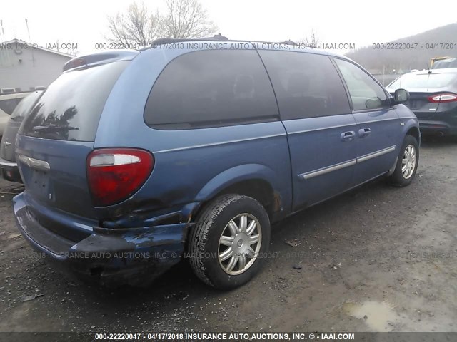 2C4GP54LX5R347649 - 2005 CHRYSLER TOWN & COUNTRY TOURING BLUE photo 4