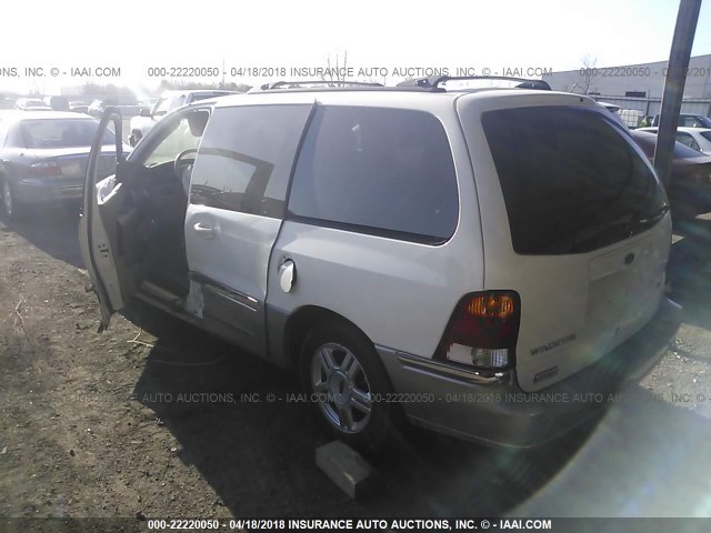 2FMZA53443BA46459 - 2003 FORD WINDSTAR SEL WHITE photo 3