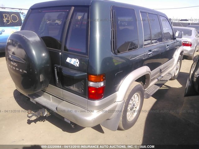 JACDJ58X3W7909426 - 1998 ISUZU TROOPER S/LS/LIMITED 绿色 照片 4