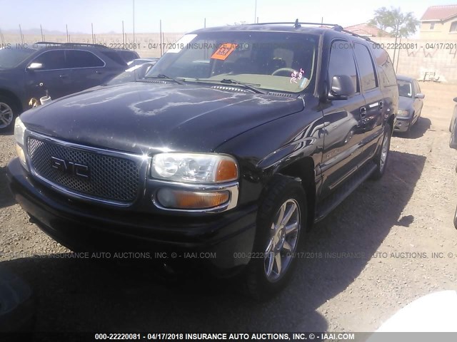 1GKFK66UX6J153686 - 2006 GMC YUKON XL DENALI BLACK photo 2