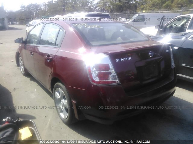 3N1AB61E98L743947 - 2008 NISSAN SENTRA 2.0/2.0S/2.0SL RED photo 3