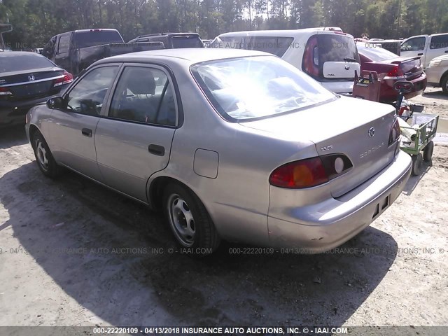 1NXBR12E51Z534758 - 2001 TOYOTA COROLLA CE/LE/S Champagne photo 3