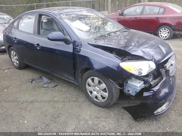 KMHDU46D39U607437 - 2009 HYUNDAI ELANTRA GLS/SE BLUE photo 1