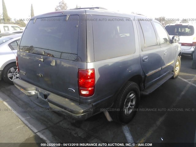 1FMRU1568YLB28457 - 2000 FORD EXPEDITION XLT ლურჯი ფოტო 4