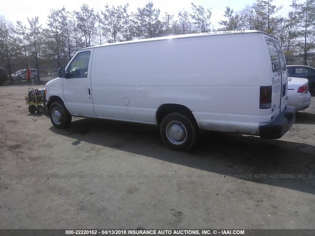 1FTNS24L85HA78616 - 2005 FORD ECONOLINE E250 VAN WHITE photo 3