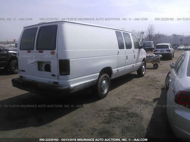 1FTNS24L85HA78616 - 2005 FORD ECONOLINE E250 VAN WHITE photo 4