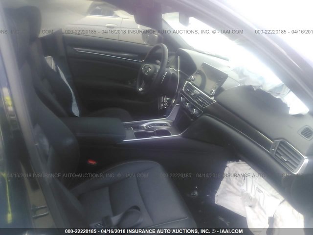 1HGCV2F31JA011825 - 2018 HONDA ACCORD SPORT 黑色 照片 5