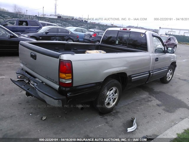 1GCEC14T4XE225588 - 1999 CHEVROLET SILVERADO C1500 TAN photo 4