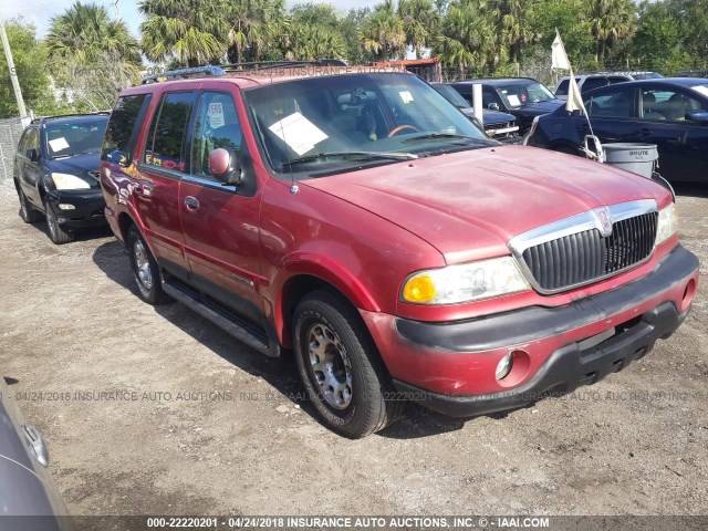 5LMRU27LXXLJ03516 - 1999 LINCOLN NAVIGATOR RED photo 1
