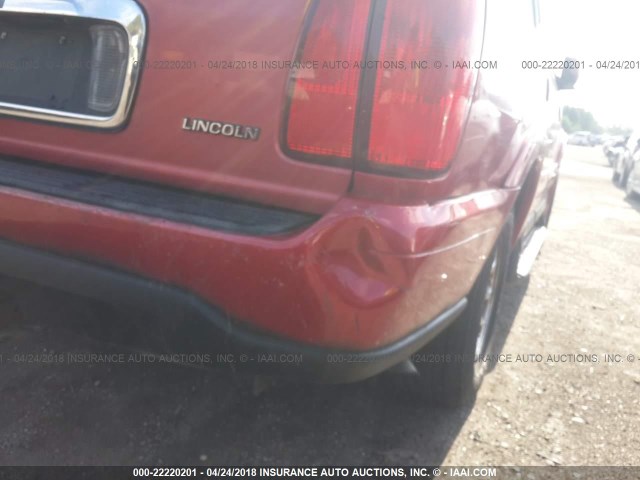 5LMRU27LXXLJ03516 - 1999 LINCOLN NAVIGATOR RED photo 6