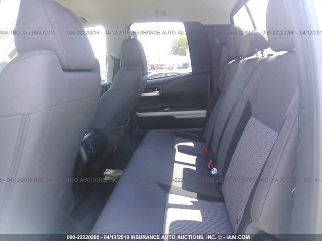 5TFUW5F16FX419323 - 2015 TOYOTA TUNDRA DOUBLE CAB SR/SR5 WHITE photo 8