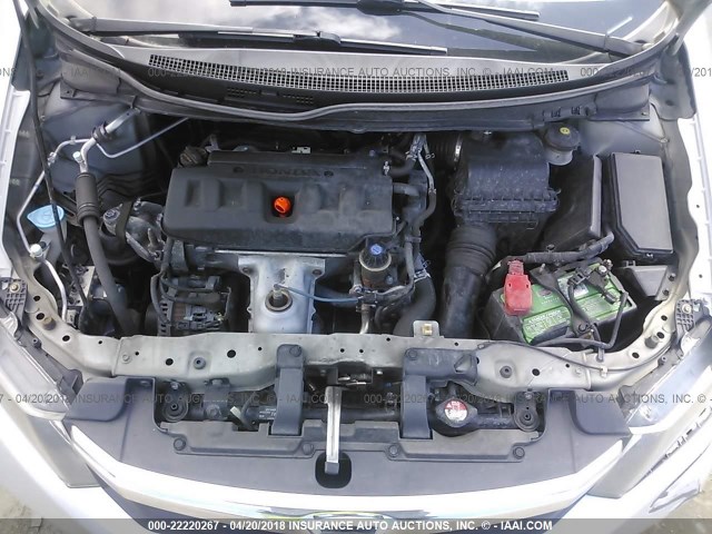 2HGFB2F97CH570813 - 2012 HONDA CIVIC EXL Gümüş foto 10