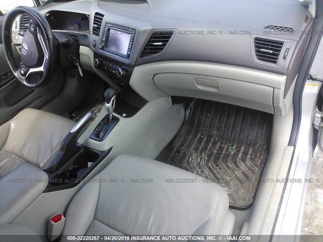 2HGFB2F97CH570813 - 2012 HONDA CIVIC EXL Gümüş foto 5