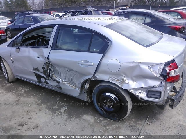 2HGFB2F97CH570813 - 2012 HONDA CIVIC EXL Gümüş foto 6