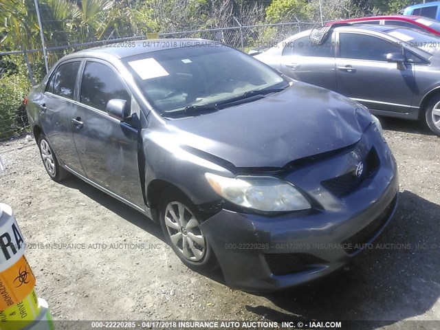 JTDBL40E399051889 - 2009 TOYOTA COROLLA LE/XLE GRAY photo 1