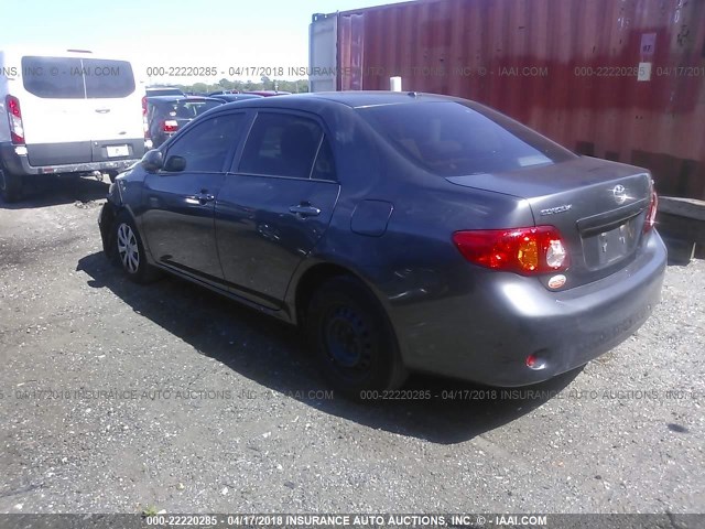 JTDBL40E399051889 - 2009 TOYOTA COROLLA LE/XLE GRAY photo 3