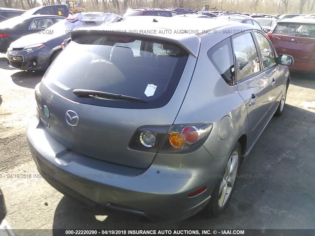 JM1BK343661409129 - 2006 MAZDA 3 HATCHBACK BLUE photo 4