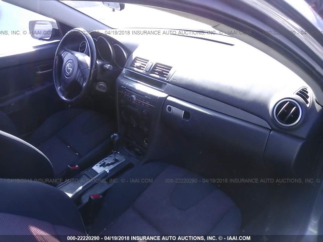JM1BK343661409129 - 2006 MAZDA 3 HATCHBACK BLUE photo 5