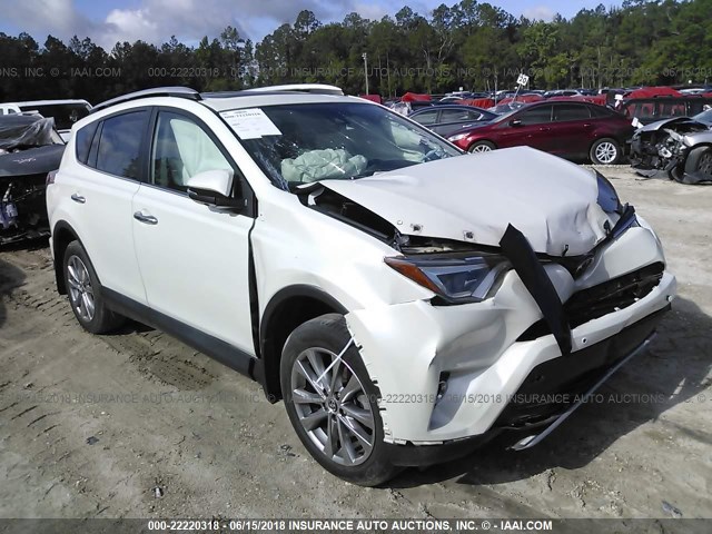 2T3DFREV3GW442172 - 2016 TOYOTA RAV4 LIMITED WHITE photo 1