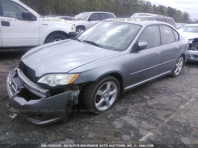 4S3BL616X87208105 - 2008 SUBARU LEGACY 2.5I SILVER photo 2