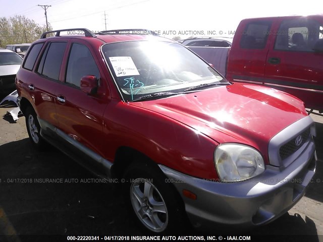 KM8SC13E23U519606 - 2003 HYUNDAI SANTA FE GLS/LX RED photo 1