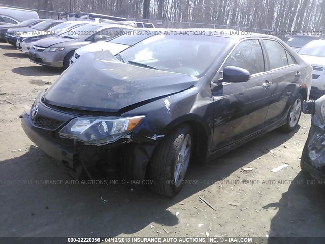4T1BF1FK4EU307267 - 2014 TOYOTA CAMRY L/SE/LE/XLE 黑色 照片 2