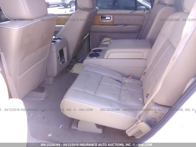 5LMFU28587LJ04411 - 2007 LINCOLN NAVIGATOR BEIGE photo 8