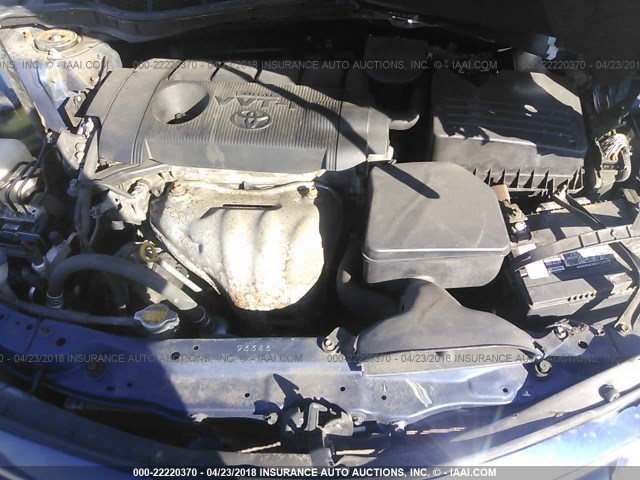 4T1BF3EK7BU642130 - 2011 TOYOTA CAMRY SE/LE/XLE BLUE photo 10