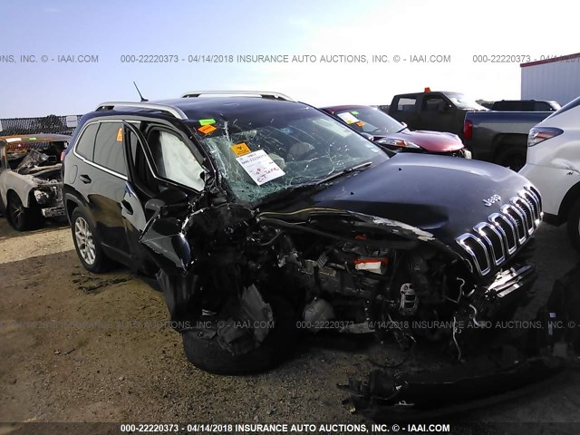 1C4PJLCS5EW264829 - 2014 JEEP CHEROKEE LATITUDE BLACK photo 1