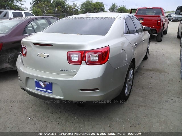 1G11H5SA6DF233957 - 2013 CHEVROLET MALIBU LTZ GOLD photo 4