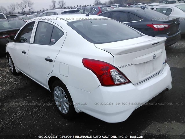 3N1CN7AP2FL894598 - 2015 NISSAN VERSA S/S PLUS/SV/SL WHITE photo 3