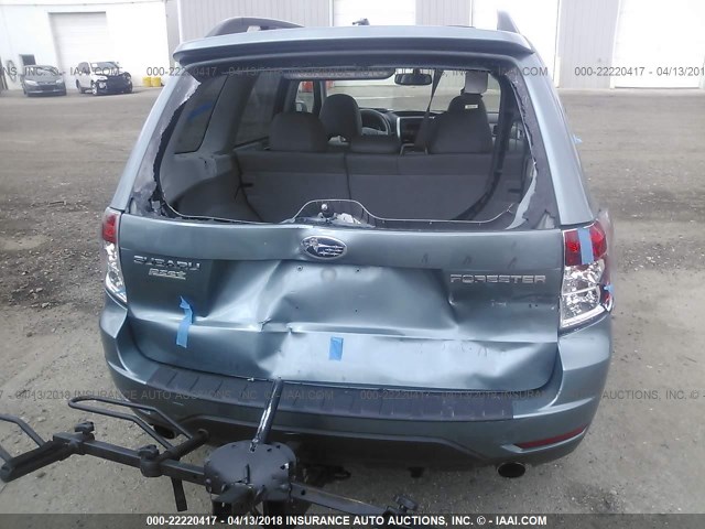 JF2SH64619H754835 - 2009 SUBARU FORESTER 2.5X LIMITED BLUE photo 6