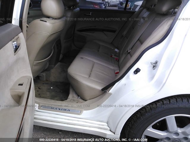 1N4BA41EX5C834845 - 2005 NISSAN MAXIMA SE/SL WHITE photo 8