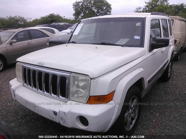 1J8HH48P07C505834 - 2007 JEEP COMMANDER WHITE photo 2
