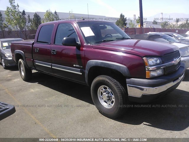 1GCGC13U53F191328 - 2003 CHEVROLET SILVERADO C1500 HEAVY DUTY BURGUNDY photo 1