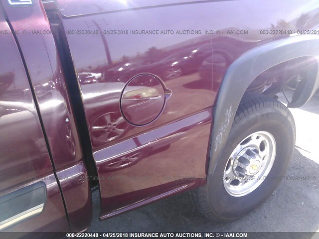 1GCGC13U53F191328 - 2003 CHEVROLET SILVERADO C1500 HEAVY DUTY BURGUNDY photo 6