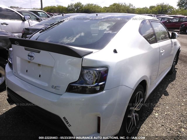 JTKJF5C71GJ017704 - 2016 TOYOTA SCION TC WHITE photo 4