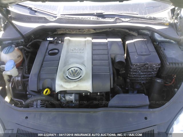 3VWRJ71KX8M187430 - 2008 VOLKSWAGEN JETTA WOLFSBURG 灰色 照片 10