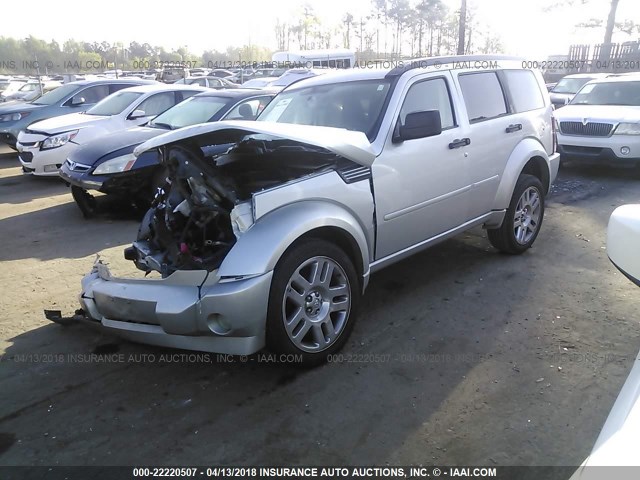 1D8GT58688W114723 - 2008 DODGE NITRO R/T SILVER photo 2