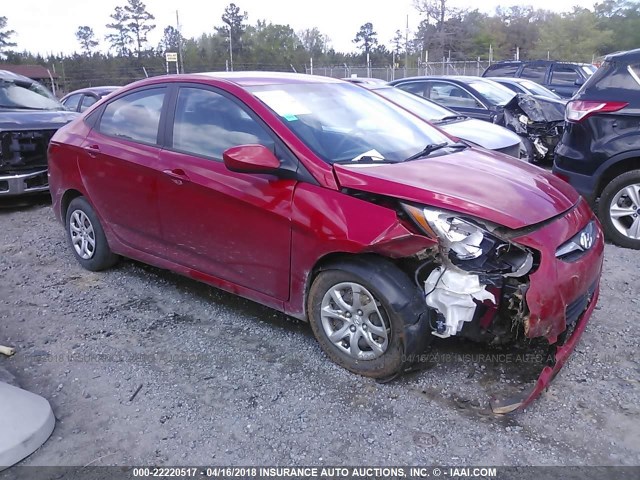 KMHCT4AE6DU534555 - 2013 HYUNDAI ACCENT GLS/GS RED photo 1