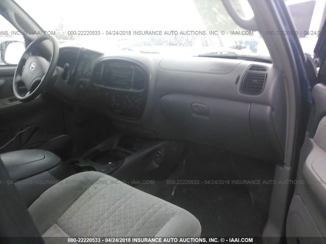 5TBDT44126S529712 - 2006 TOYOTA TUNDRA DOUBLE CAB SR5 BLUE photo 5