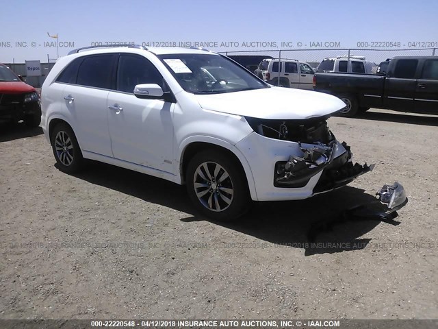 5XYKWDA25DG313463 - 2013 KIA SORENTO SX WHITE photo 1