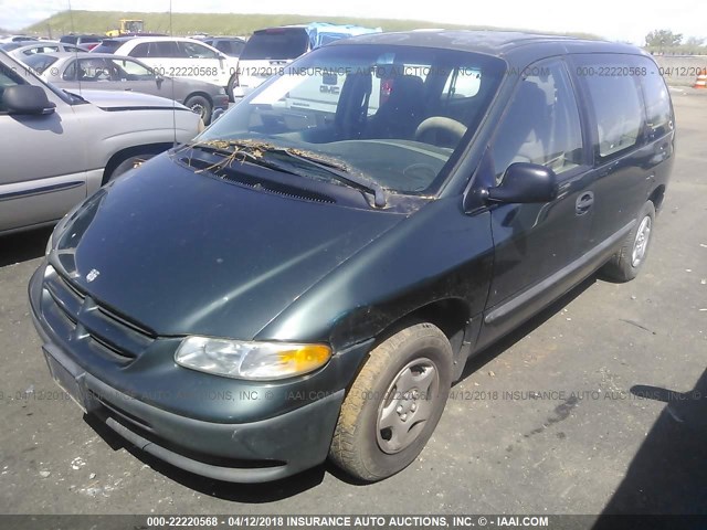 2B4FP25B8YR784454 - 2000 DODGE CARAVAN GREEN photo 2