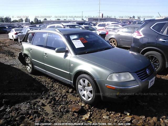 WVWWH63B32E105172 - 2002 VOLKSWAGEN PASSAT GLX 绿色 照片 1