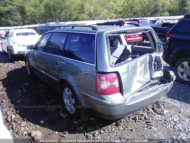 WVWWH63B32E105172 - 2002 VOLKSWAGEN PASSAT GLX 绿色 照片 3
