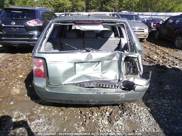 WVWWH63B32E105172 - 2002 VOLKSWAGEN PASSAT GLX 绿色 照片 6