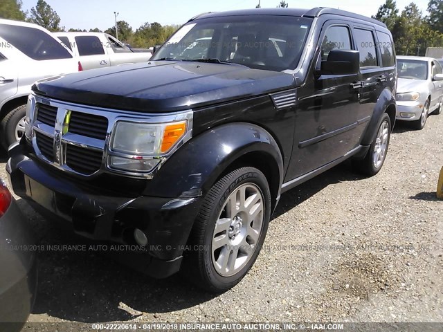 1D8GU58K67W649851 - 2007 DODGE NITRO SLT BLACK photo 2