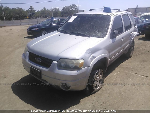 1FMYU94135KC43128 - 2005 FORD ESCAPE LIMITED SILVER photo 2